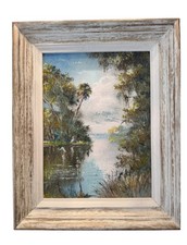 Sam Newton Florida Highwaymen Original Oil Painting Signed picture