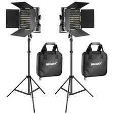 NEEWER 2 Pack Bi Color 660 LED Video Light and 75 