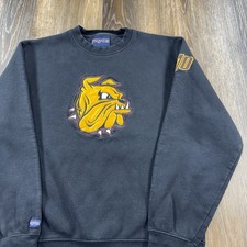 Vintage Minnesota Duluth Bulldogs Sweatshirt Mens M Black UMD University Team picture