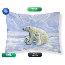 Caroline's Treasures BDBA0428PILLOWCASE Polar Bears by Daphne Baxter Standard picture