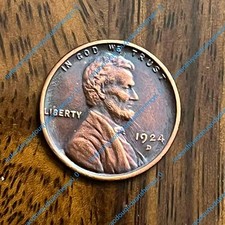 1924 D Lincoln Wheat As shown in the figure picture