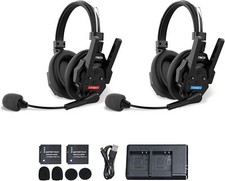 SYNCO XTALK XMAX2 Dual Ear Wireless Intercom Headset Communication System picture