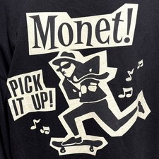 MONET SKATEBOARDS long sleeve T shirt mens XL graphic skate Ska rude boy 2 Tone picture