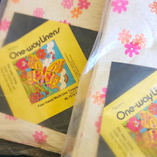 Lot of 2 Vintage 1970s Sears One-Way Towels  NOS Sealed picture