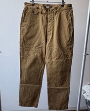 PHIGVEL Khaki Work Pants Double Button Size M Straight Leg picture