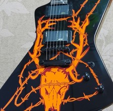 US Metallica’s James Hetfield MX-250 Electric guitar Custom Elk Skull Artwork picture