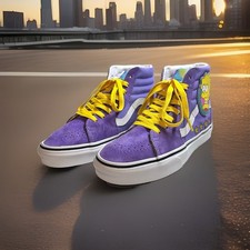 The Simpsons x Vans Sk8-Hi Lisa Simpson For President Purple Yellow Preowned picture