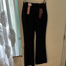 Indero Women's Scuba Stretch Black Pants Size S/M.  NWT picture