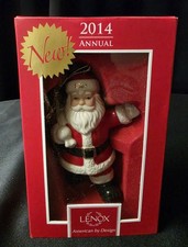 Lenox 2014 Special Delivery Santa Christmas Ornament Annual Fine Porcelain NIB picture