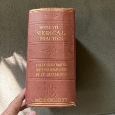 Domestic Medical Practice ~1917 Vintage HC~ Health Babies Photos Color Illust  ⚕ picture