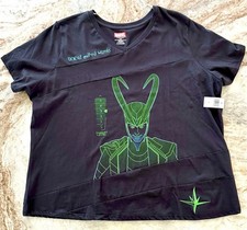 Disney Marvel LOKI  Black Shirt Women’s Size 1X New & With Original Disney Tags picture