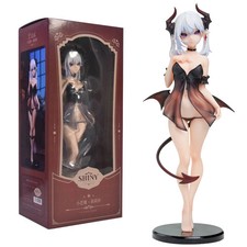 25cm Little Demon Lilith Anime Figure PVC Action Doll - Bandai Collectible picture
