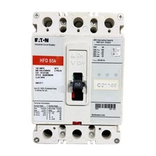 Eaton HFD3150L 150A 3-Pole 600V Industrial Circuit Breaker HFD 65k picture