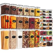 56 Piece Kitchen Food Container Set - Durable, Airtight, Leak-Proof BPA Free Set picture