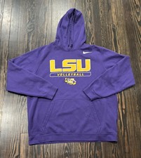 Nike LSU Tigers Hoodie Men’s XL Purple Cotton Polyester  picture