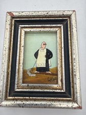 Artist Signed Original Miniature Abstract Oil Painting Signed ALBE Abstract Art picture