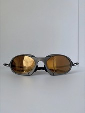 Oakley Romeo X Metal Polarized Sunglasses Matte Gray Frame/Brown Lens Retro picture