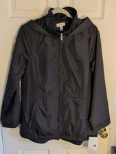 Susan Graver Water Resistant Packable Anorak Jacket with Hood Womens S A374240 picture