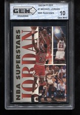 Michael Jordan 1993-94 Fleer #7 NBA Superstars Chicago Bulls GEM MINT 10 picture