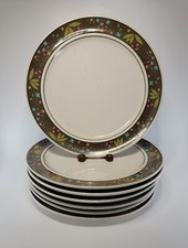MCM Franciscan Montego Fashion Manor Dinner Plates 1967 to 1968 Set of 7 picture