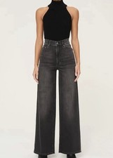 DL1961 Hepburn Wide Leg Jean Dark Haze Size 28 BNWT picture