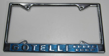 VTG NOS Gotelli Speed Shop San Francisco CA Metal License Plate Frame Tag RARE picture