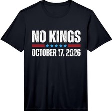 No Kings October 17 2026 We The People Vote Midterm US Flag Performance T-Shirt picture