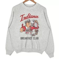 Vintage Indiana University Sweatshirt, Indiana Hoosiers Football Men Women picture