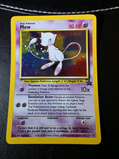 Mew #9 Black Star Promo Holo Pokémon Card 2000 WOTC LP Galaxy Swirl picture