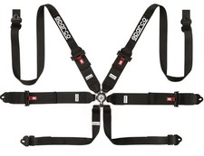 SPARCO 04818RH1NR 6-Point FIA Competition Racing Harness with Camlock Clasp picture