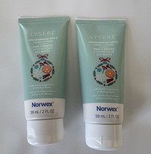 Norwex Lysere Hand Lotion Gingerbread Spice 2 oz / 59 mL Limited Edt. Set of 2 picture