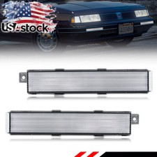 Turn Signal Lights 2X Clear Front Bumper  For 1982-1996 Oldsmobile Cutlass Ciera picture