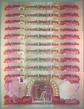 300,000 New Iraqi Dinar = (12) 25000 Banknotes of Iraq Currency NEW IQD Currency picture
