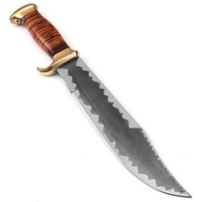 Rugged Survival Bowie Knife | Full Tang Fixed Blade with Leather Sheath picture