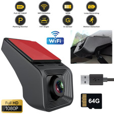 1080P HD USB Car DVR Dash Cam Camera ADAS Drive Video Recorder With 64G TF Card picture