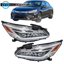 For 2016-2017 Honda Accord Touring Sedan Only LED Headlight Assy Right&Left Side picture