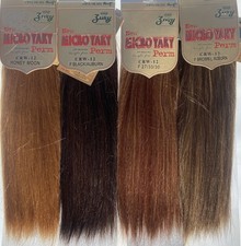 Zury Micro Yaky 100% Hair Extensions Tangle Free Perm CRW-10, 12, 14 Multi Color picture