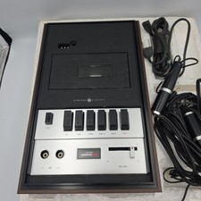 General Electric TD091 Cassette Recorder & Mic. 163B7050-4 PARTS READ DESC. RARE picture