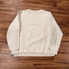 Lululemon Sweatshirt Mens Large White Pullover Crewneck Fleece Logo Knit picture