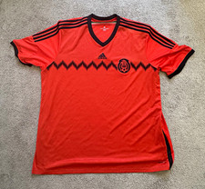 Adidas Mexico National Team 2014 Away Soccer Jersey Shirt Mens 3XL Red Authentic picture