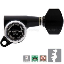 NEW Gotoh SG381-07 MGT MAGNUM LOCKING TRAD Set 6 in line Right Handed - BLACK picture