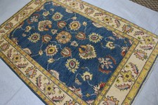 Beautiful Hand-Knotted kazak  Navy Rug 4'8