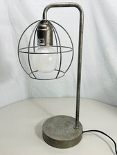 Modern Industrial Metal Cage Table Lamp with On/Off Toggle Switch picture