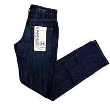 Carmar LF Women’s Size 24 Dark Blue Non-Stretch Denim Low Rise Baggy Jeans NWT picture