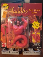 1993 Disney Aladdin Red Evil Genie Jafar Action Figure Mattel New & Sealed 5350 picture