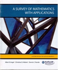 A Survey of Mathematics with Applications Custom Edition (A Survey of Mathem... picture