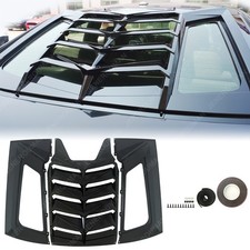 New Style Glossy Black For 11-23 Dodge Charger Rear Window Louver Sun Shade Vent picture
