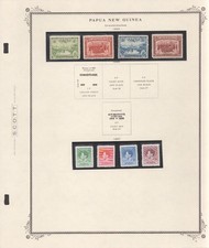 drbobstamps Papua New Guinea 1934-1972 mint collection on Scott pages picture