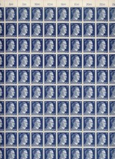 Lot Stamp Germany Mi 793 Sc 518 Sheet 1941 WWII Fascism Hitler MNH Faults picture