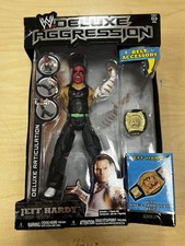 2009 WWE Jakks Deluxe Aggression Series 21 Jeff Hardy with Face Paint Belt NIB picture